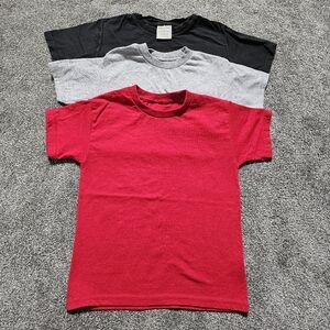 Kids' Red, Gray, and Black T-Shirt Set